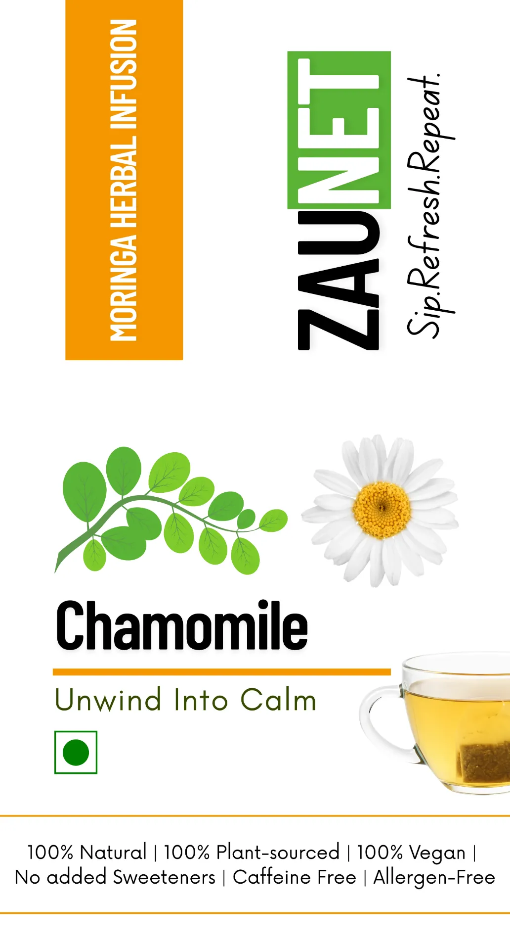 Moringa Chamomile Herbal Infusion